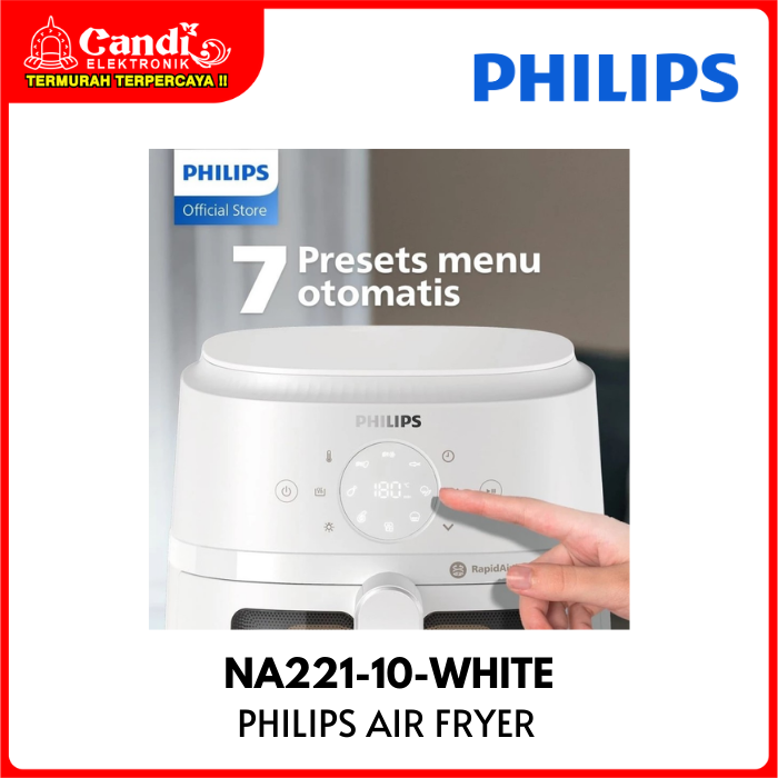 Philips Air Fryer Na221-10-white